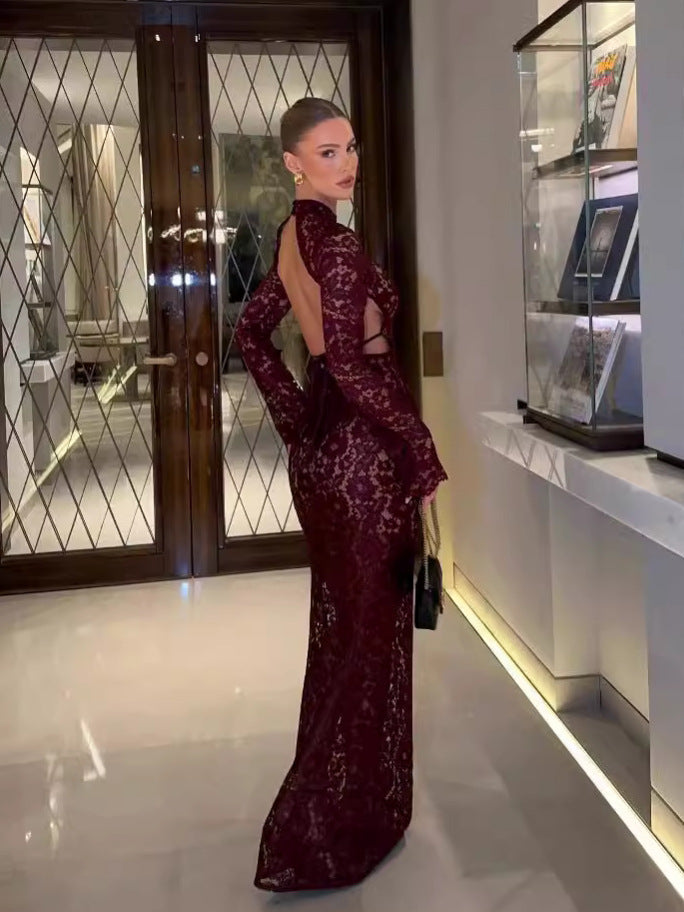Femme Elegante Spidskjole Stilla