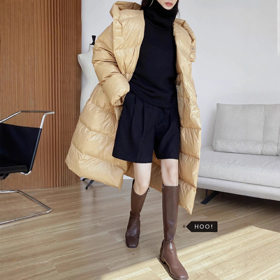 Damer quiltet oversized dunfrakke Stilla