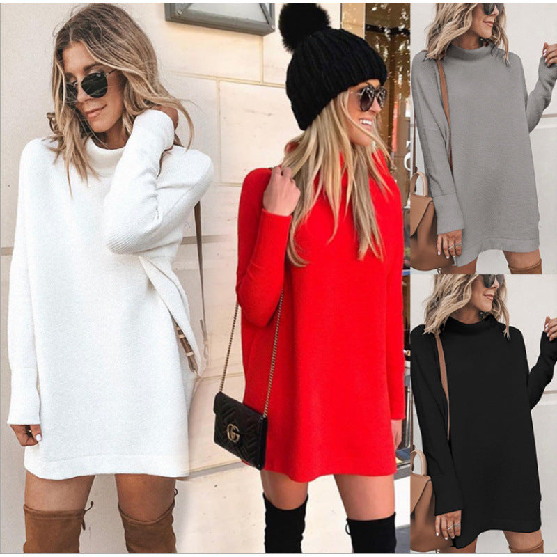 Dame Oversized Strikkjole Stilla
