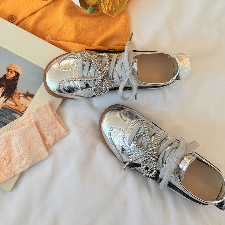 Femme Fashion Sneakers med perle-detaljer Stilla