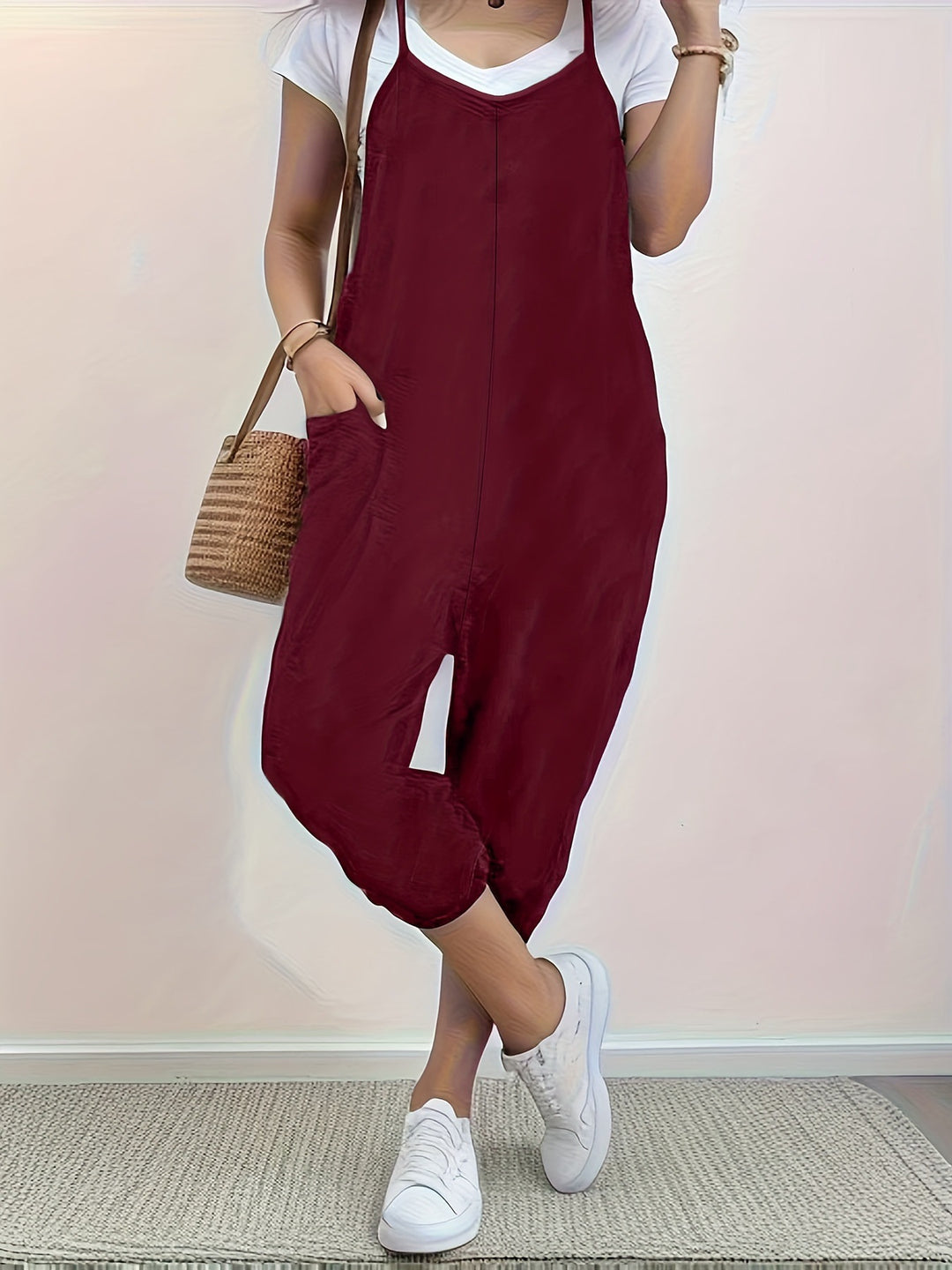 Dame jumpsuit med komfortabel pasform og praktiske lommer Stilla