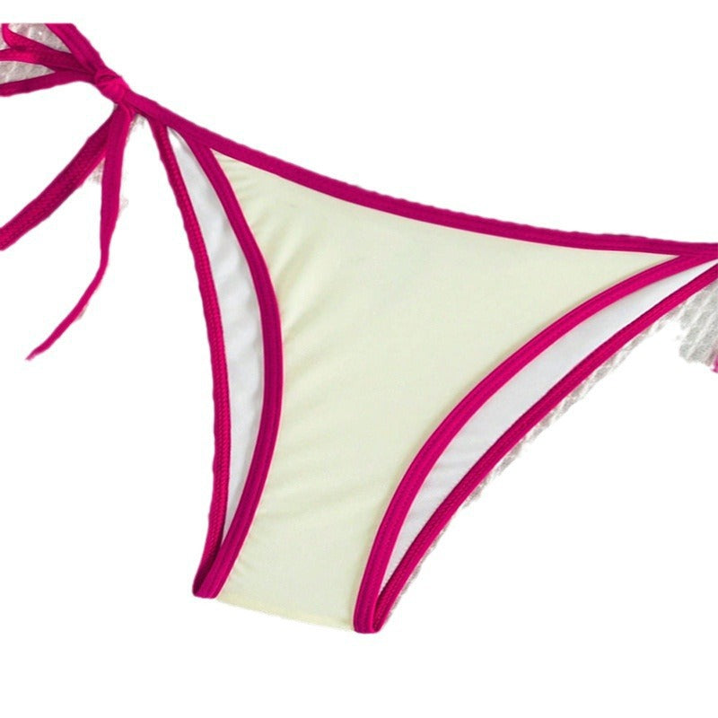 Dame Triangel-Bikini med justerbare bånd og glamorøse accenter Skovae