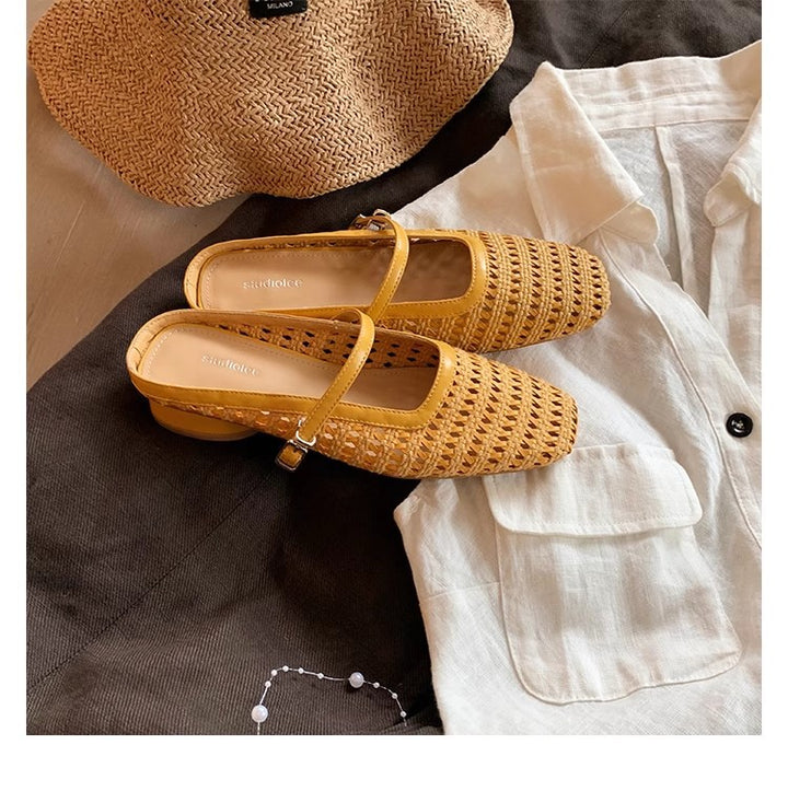 Dame Sling-sandaler med moderigtig netdesign og justerbar rem Stilla