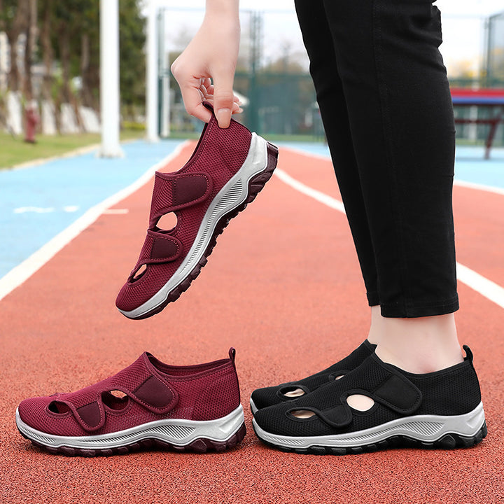 Femme justerbare stropper åndbare Slip-On sneakers Stilla