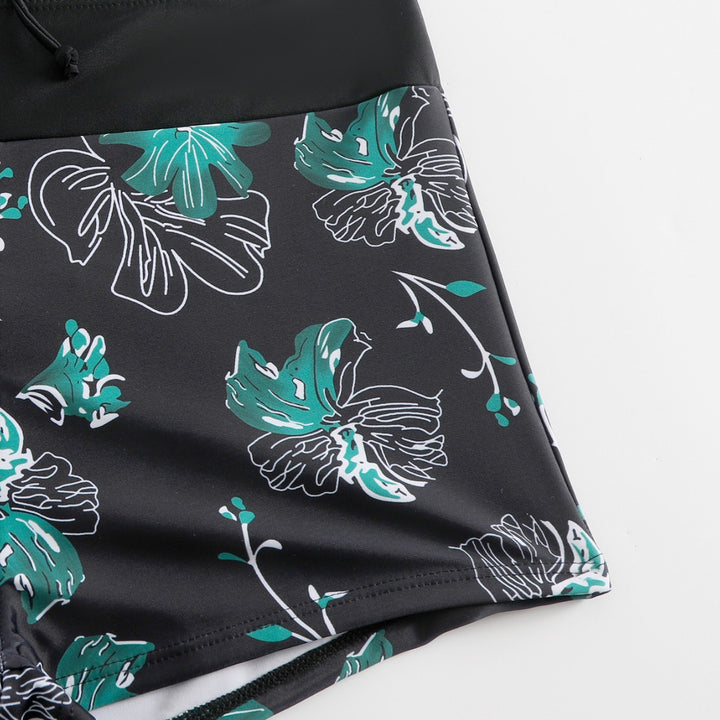 Damer Tankini-sæt med blomsterdetalje og komfortabel shorts-snit Stilla