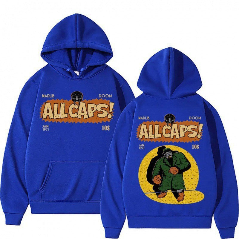 Kvinders hoodie med kreativt tegneserieprint Skovae