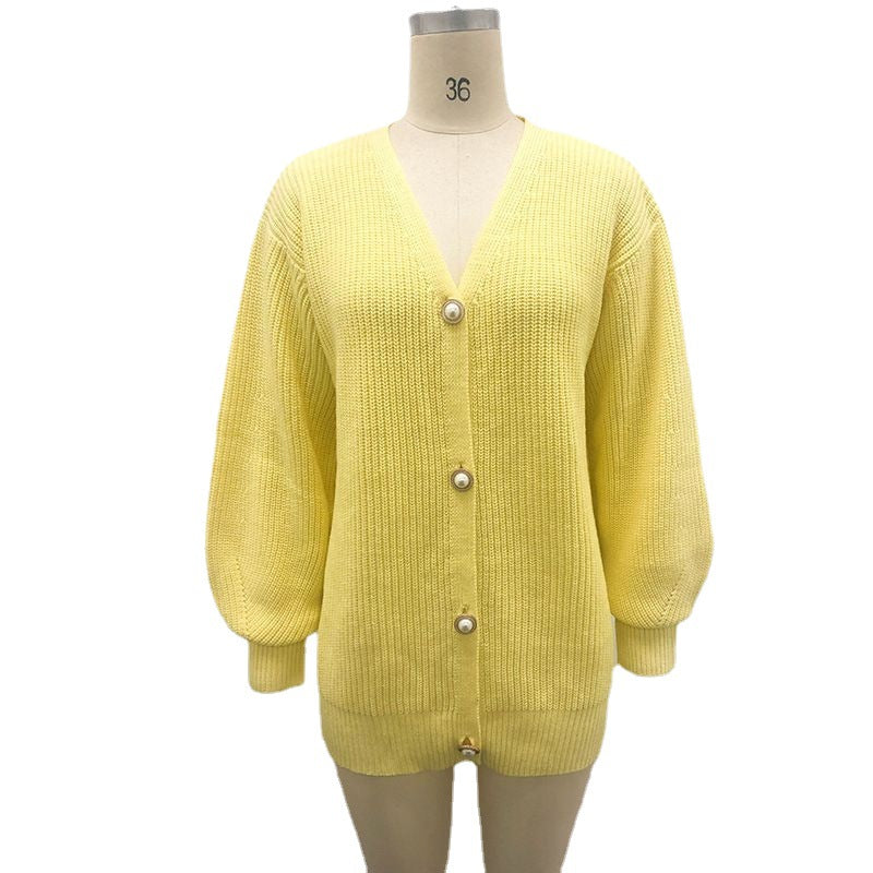 Femme Relaxed Fit Button-Up Cardigan Stilla