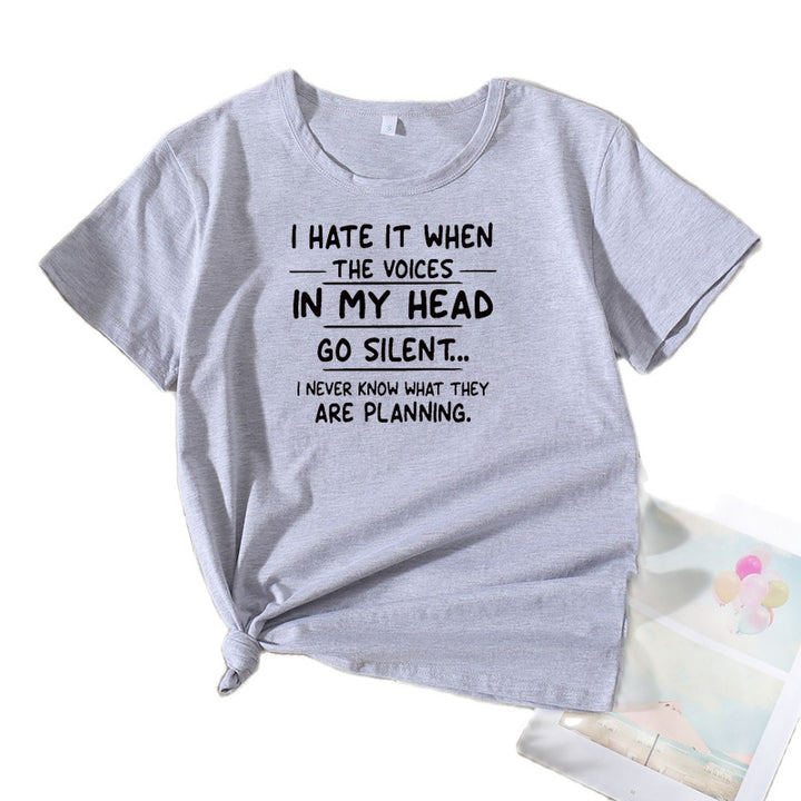 Kvinder Comic Grafik T-shirt med løs pasform Stilla