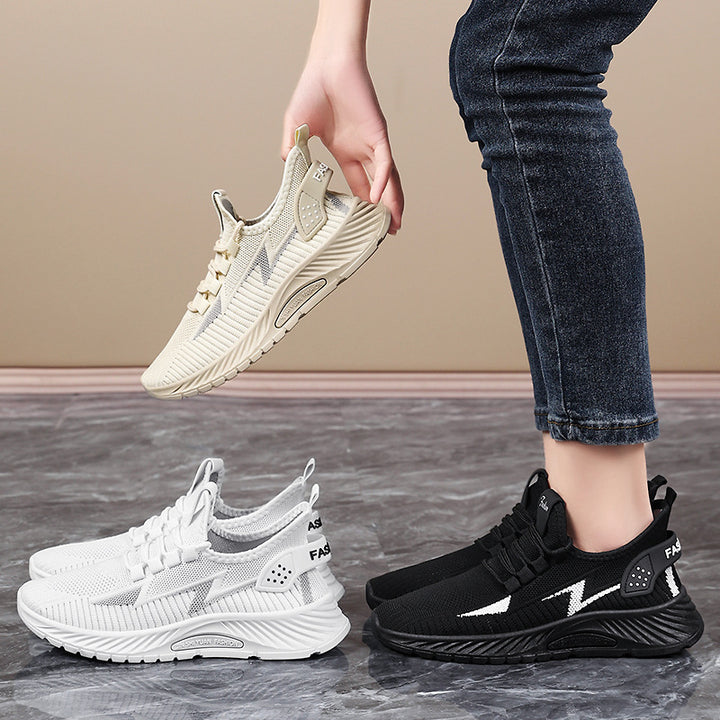 Dame Modische Fritids sneakers med åndbart mesh-overdel og komfortabelt dæmpningssystem Stilla