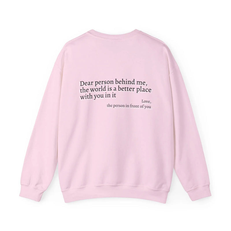 Kvinders sweatshirt med inspirerende tekst Skovae