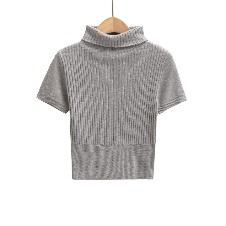 Dame Kortærmet Rullekravepullover Stilla