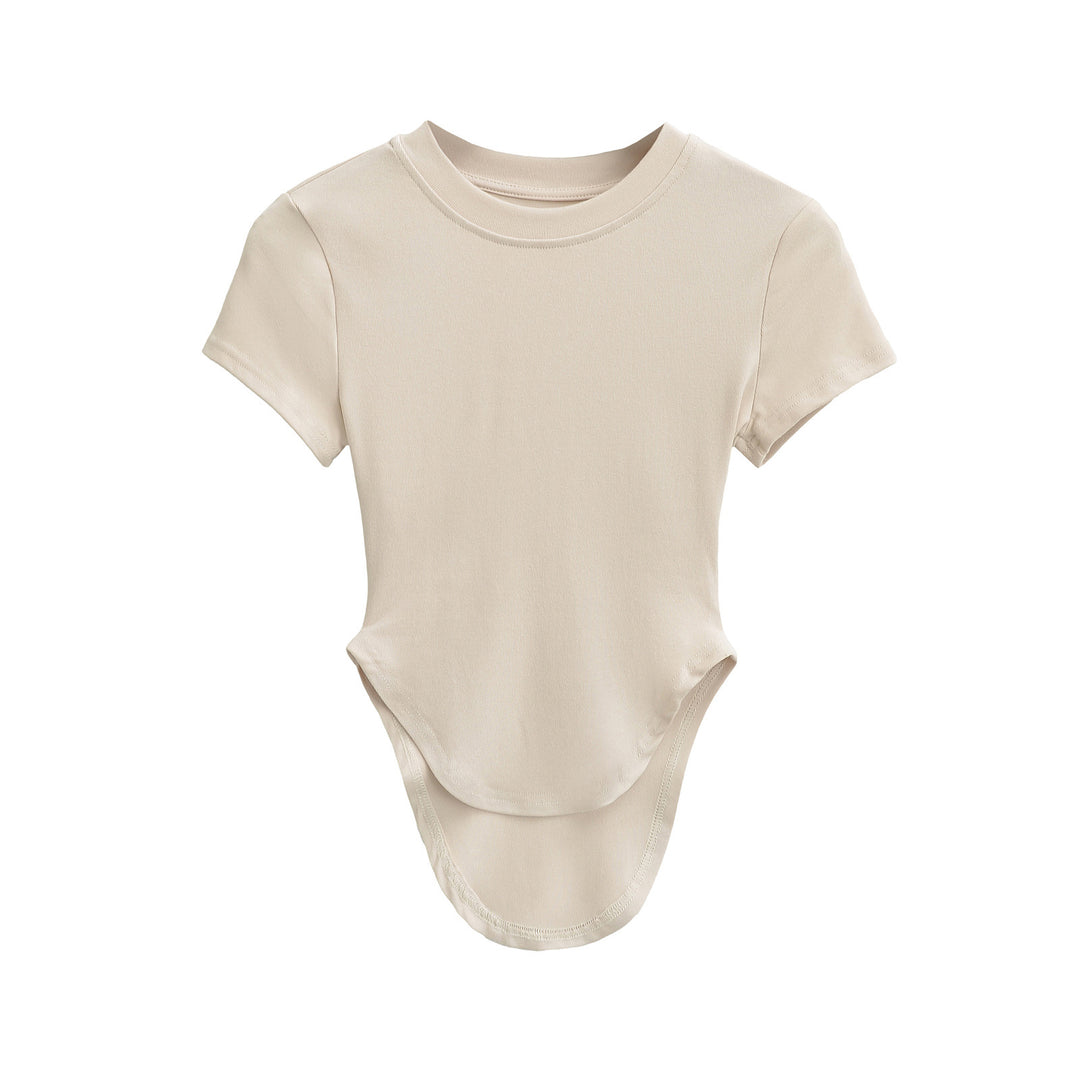 Dame figursyet kortærmet bodysuit med moderne schnitlinjer og raffinerede detaljer Stilla