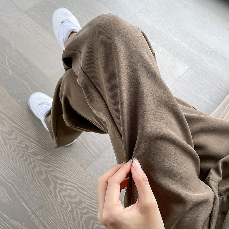 Damevidde bukser i urban stil med elastisk talje og elegant snit Stilla