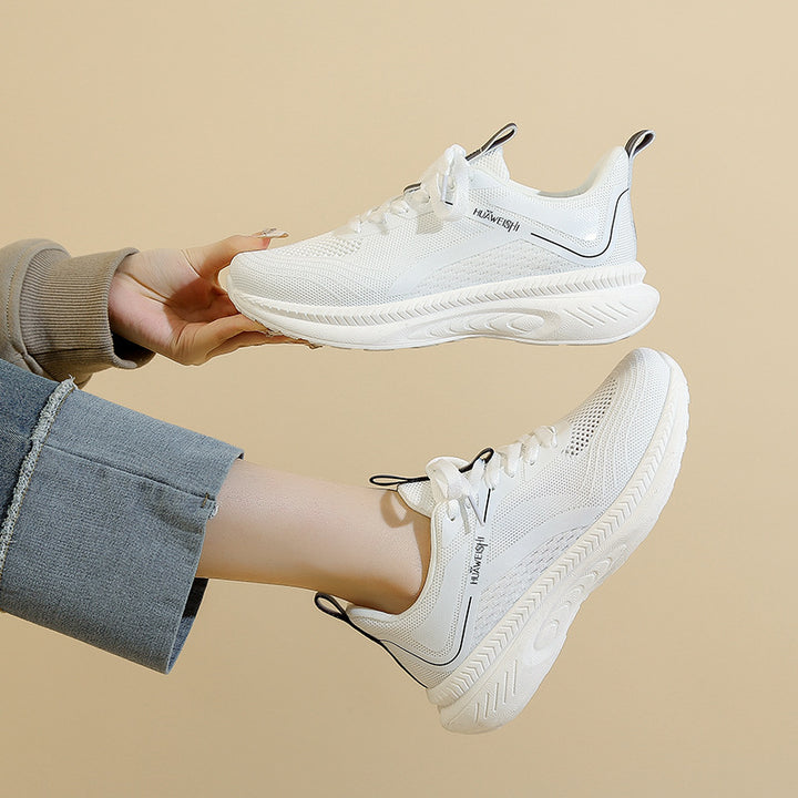 Dame Åndbar Løbesneaker med fleksibelt Mesh-Overmateriale og støddæmpende sål Stilla