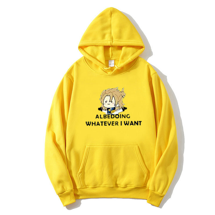 Kvinders hoodie med kunstnerisk grafisk design og motiverende tekst Skovae