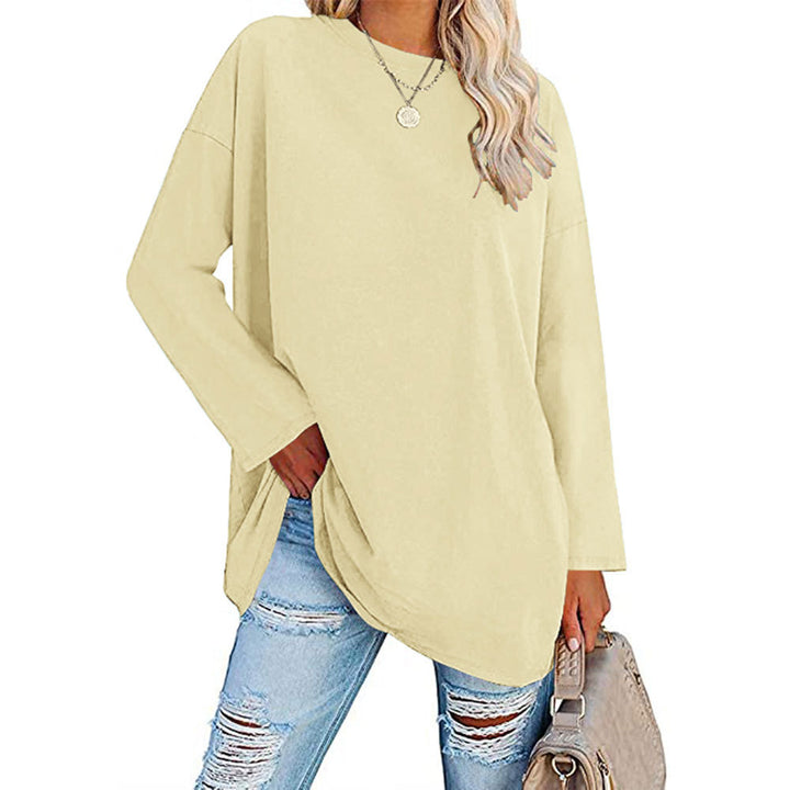 Dame Oversized Langærmet T-shirt med afslappet snit Stilla