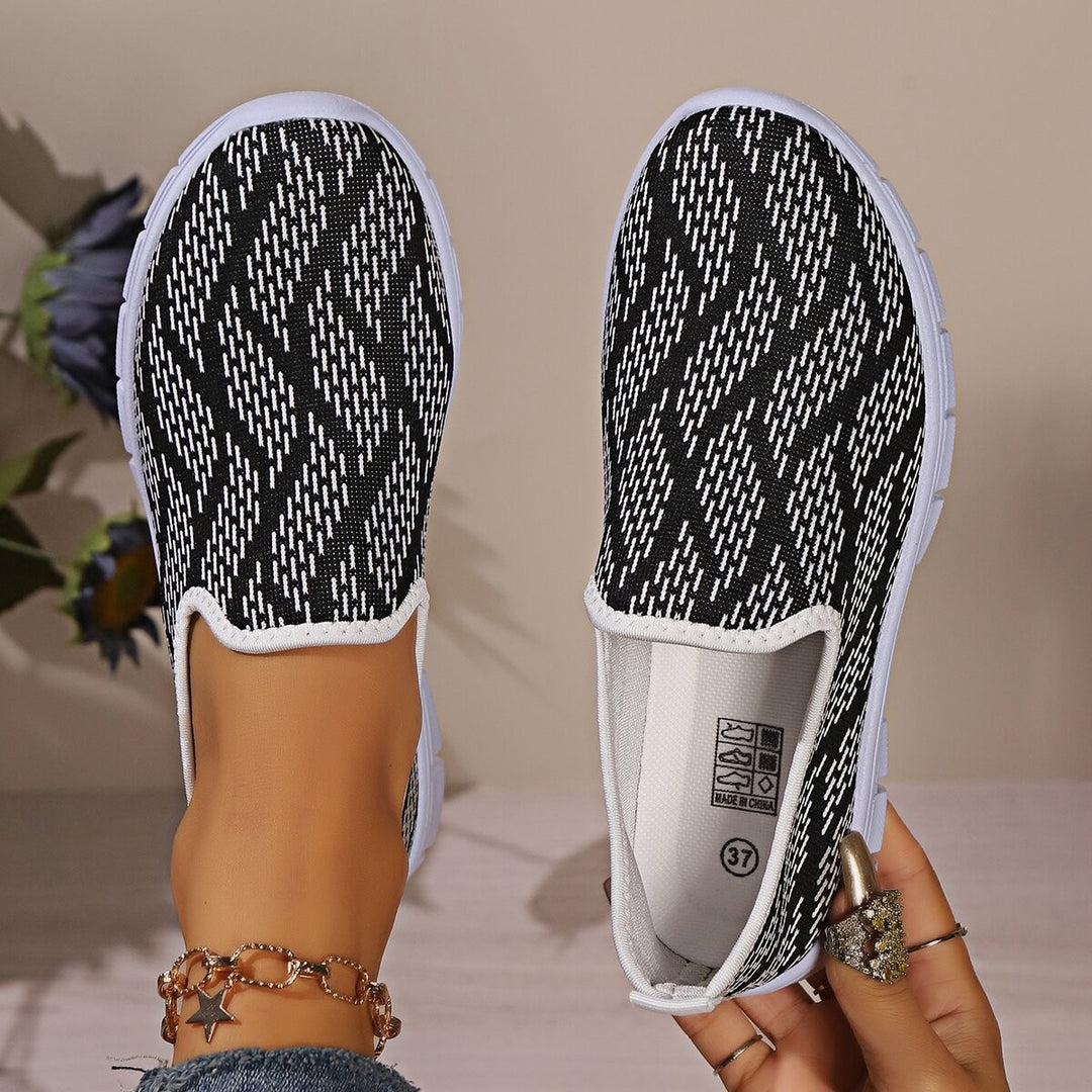 Dame Behagelige Slip-On Sneakers med åndbart overmateriale og skridsikker sål Stilla