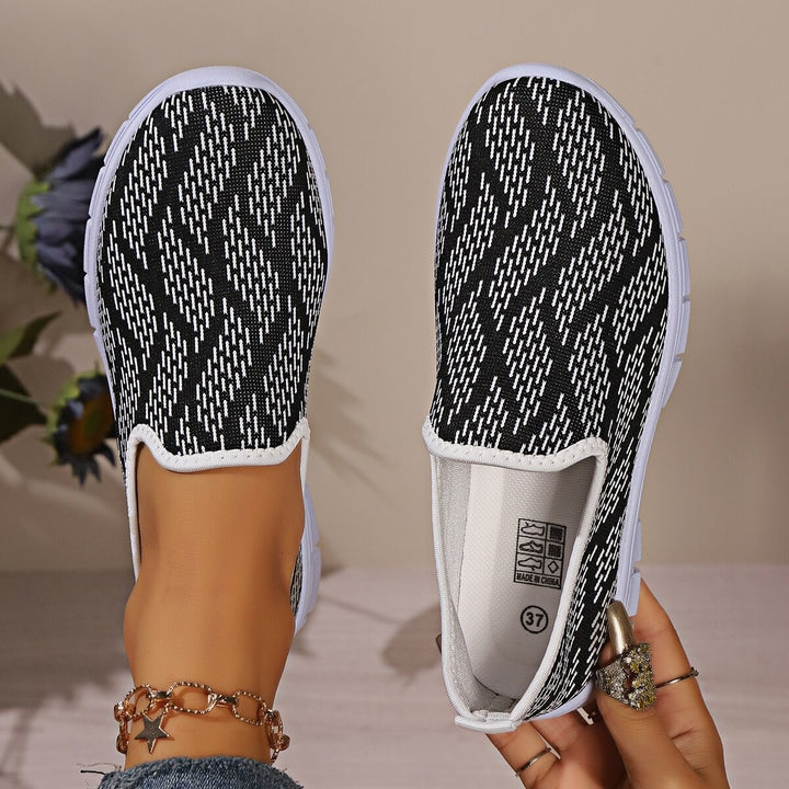 Dame Behagelige Slip-On Sneakers med åndbart overmateriale og skridsikker sål Stilla