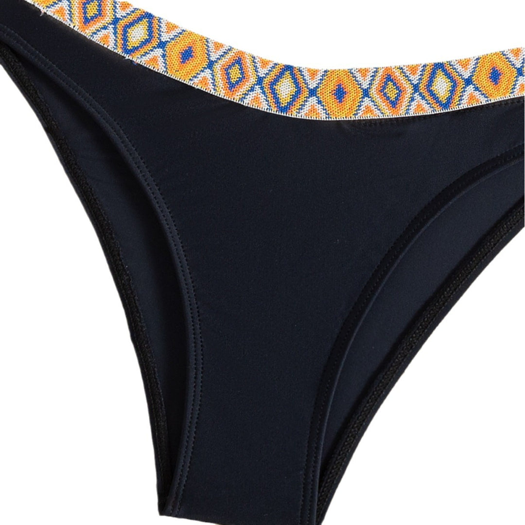 Dame triangel-bikini med dekorativt tribal-bånd Skovae