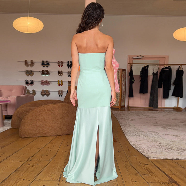 Damen Strappy Maxikleid mit elegantem fließenden Schnitt Skovae