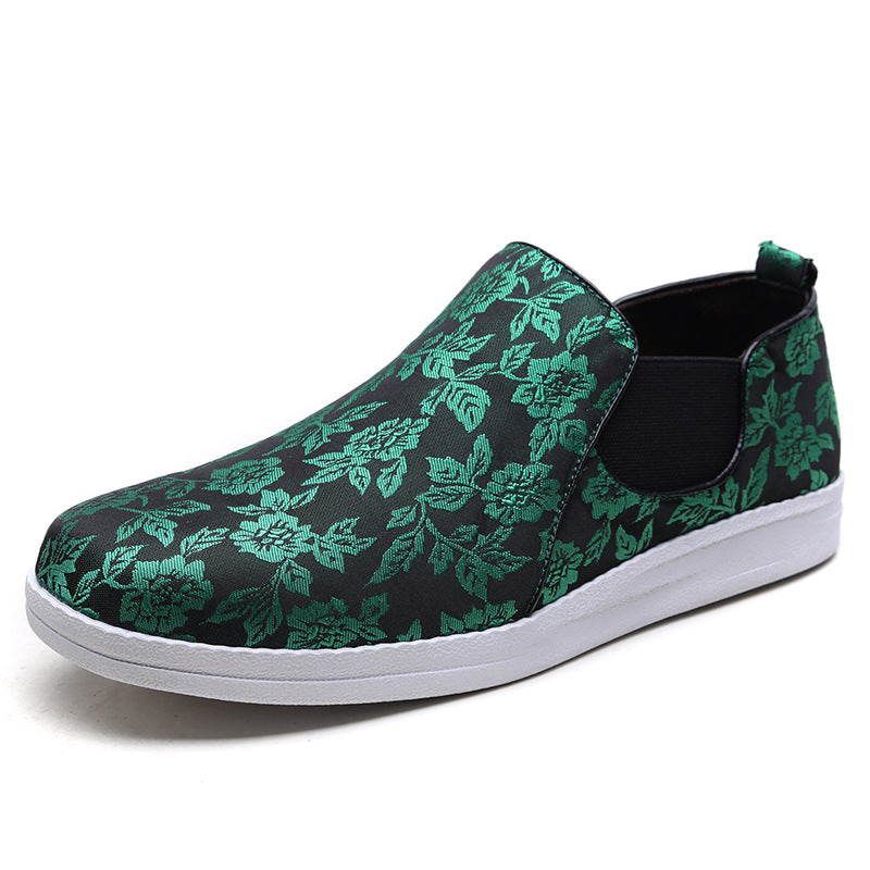 Herre Elegant Blomster Slip-On Sneakers Stilla