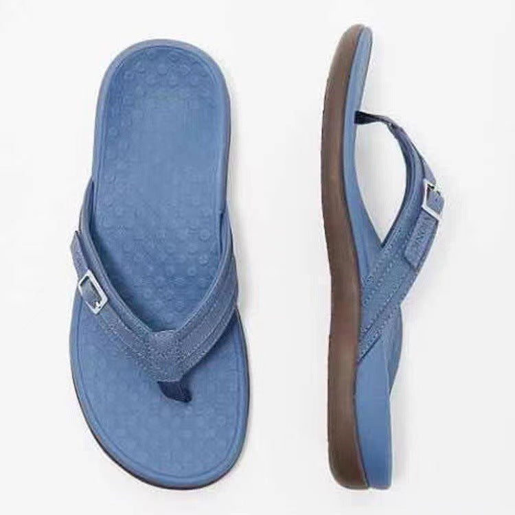 Dame komfortable tæer sandaler med skridsikker sål og justerbar rem Stilla