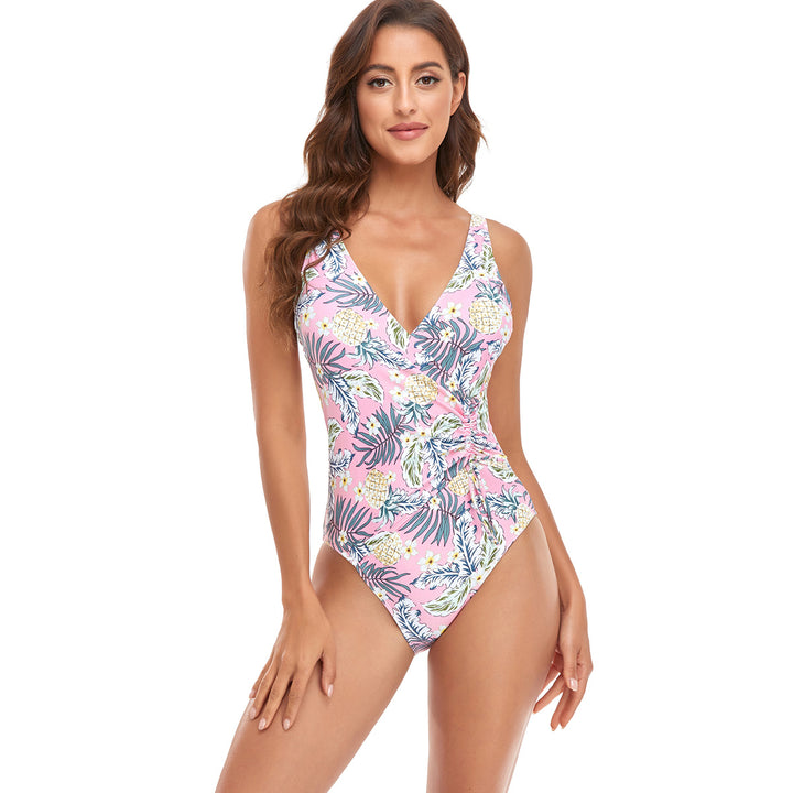 Damer Sporty One-Piece Badedragt med moderne Wickeldesign Skovae