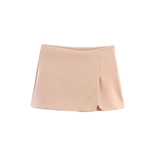 Dame mini nederdel med eksklusiv snit og elegant drapering Skovae