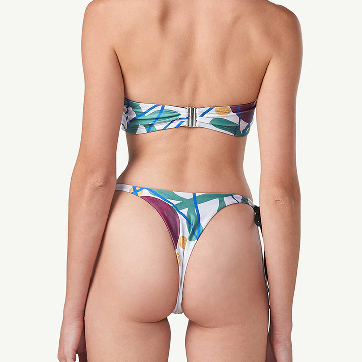 Dame Bandeau-Bikini-sæt med legende dekor Stilla
