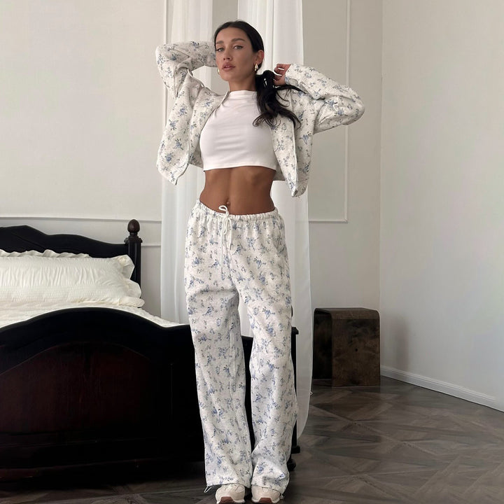 Damer blomster fritidsoutfit Stilla