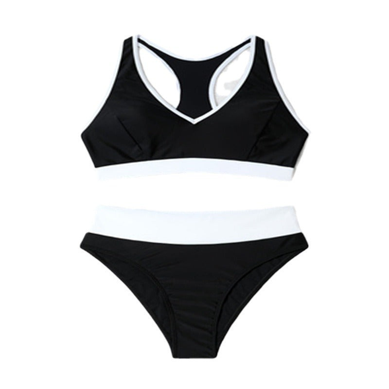 Dame Sporty Bikini-Sæt med høj talje Skovae