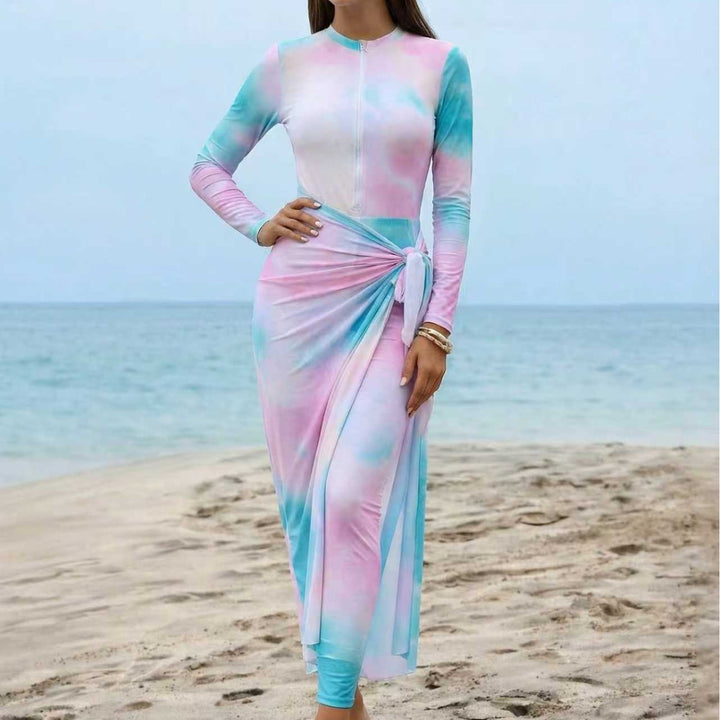 Dame Elegant surfdragt med lynlås og vikledetalje Skovae
