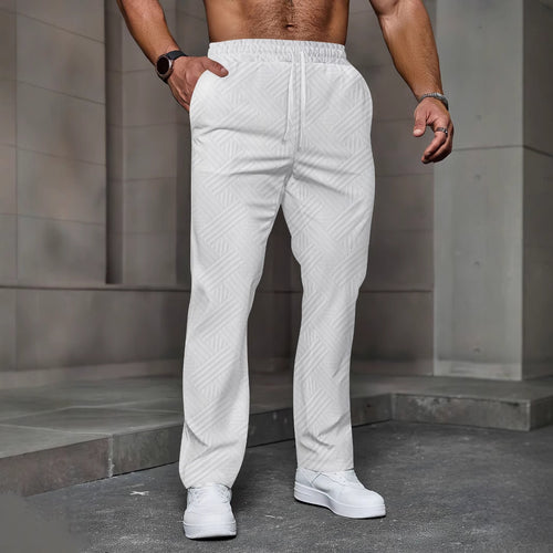 Herrer Sporty Joggingbukser med moderne strukturdesign Stilla