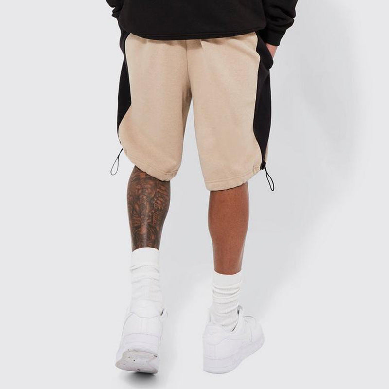 Herrer Sportlige Shorts med kontrasterende design og snøre Stilla