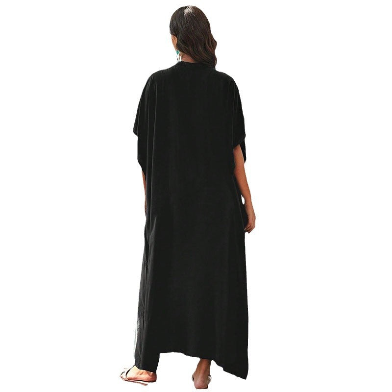 Dame luftig Kaftan med sidelommer Stilla