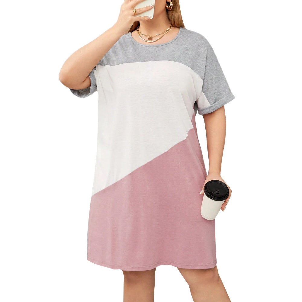 Damer afslappet farvegradient T-shirt kjole Stilla