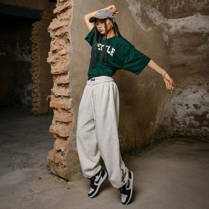 Damer casual sweatpants med sidebogstaver Stilla