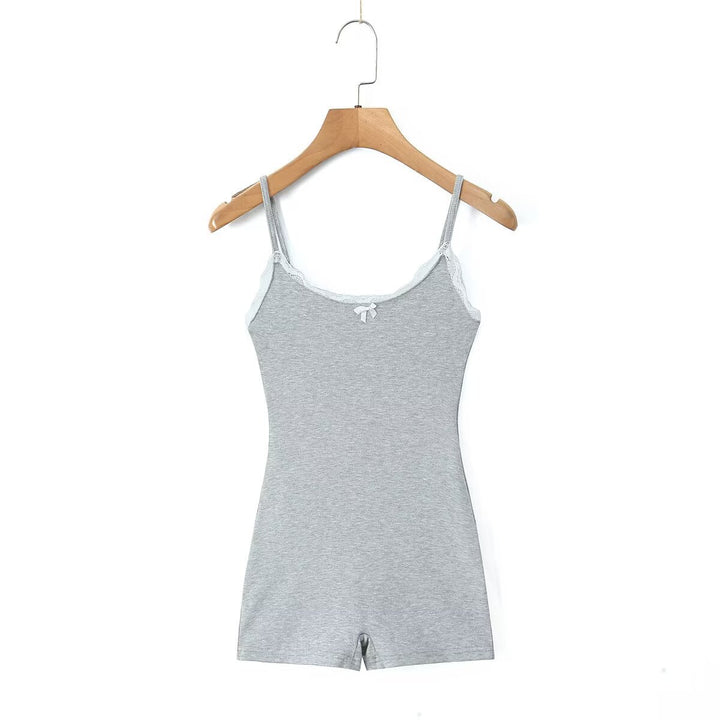 Dame Neckholder Bodysuit med spidse accenter og justerbare stropper Stilla