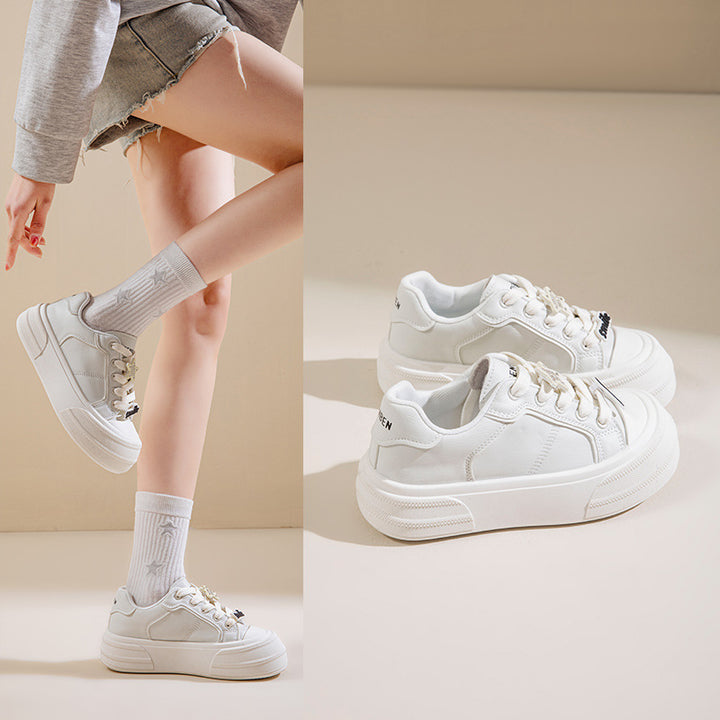 Dame platform-sneakers med åndbart overmateriale og dæmpet sål Stilla