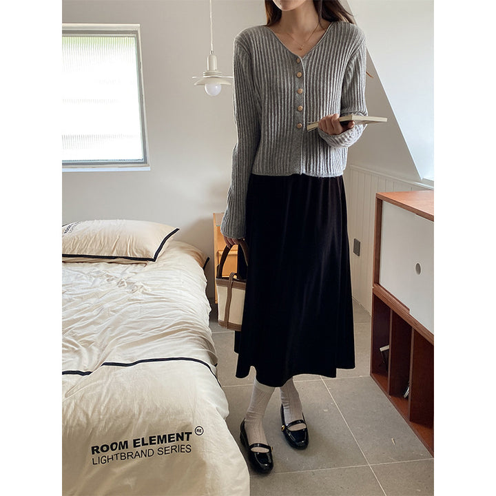 Kvinders afslappede cardigan med knaplukning Stilla