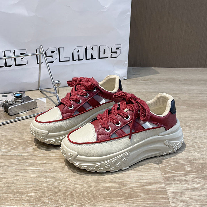Dame platform sneakers med innovativt såleprofil og åndbar overfladestruktur Stilla