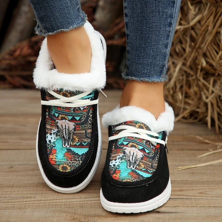 Dame Slip-On Sneakers med alsidigt mønster og hyggeligt indvendigt foder Stilla