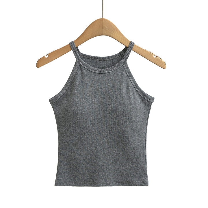 Dame Sporty Halterneck-top med åndbart strækmateriale og komfortabel pasform Stilla