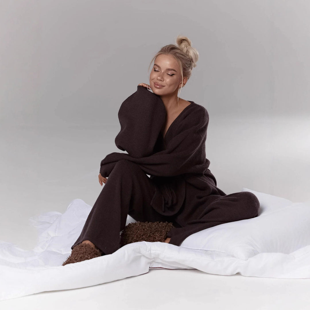 Kvinders lounge sæt med afslappet kimono top og behagelige bukser Stilla