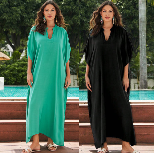 Dame luftig Kaftan med sidelommer Stilla