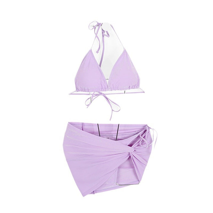 Dame Triangel-Bikini med indpakningsskørt Stilla