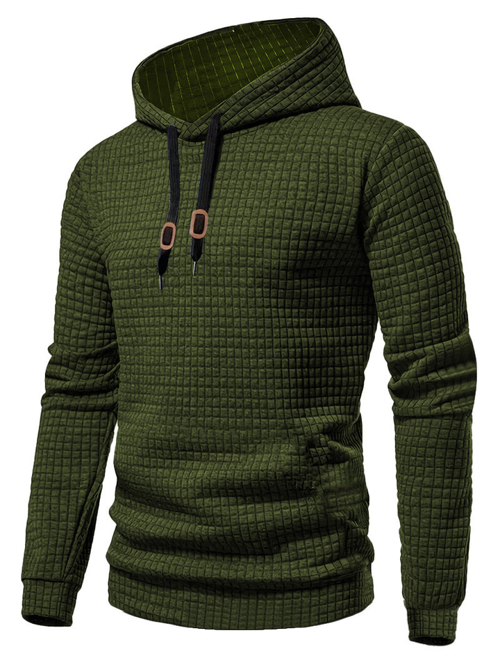Herrer Hoodie med struktureret design og praktiske detaljer Stilla