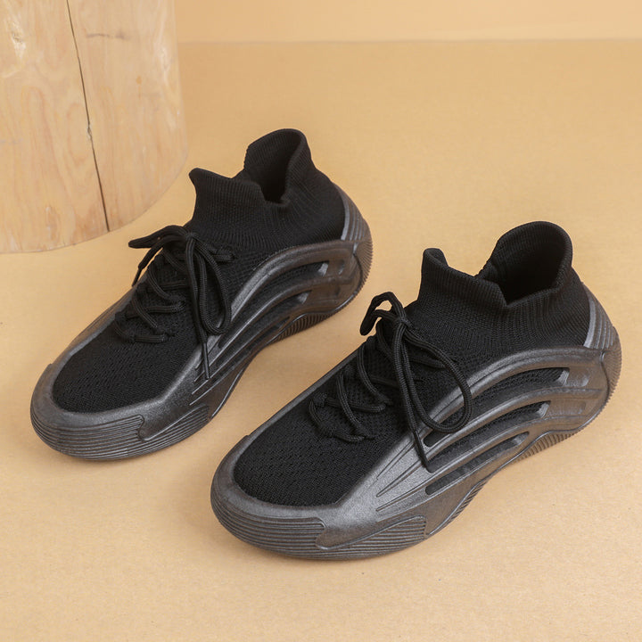 Dame Sporty High-Performance Sneakers med fleksibel strikoverdel og skridsikker sål Stilla