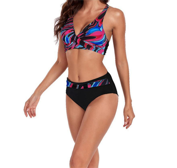 Dame bikini sæt med innovativ gradient skovæ