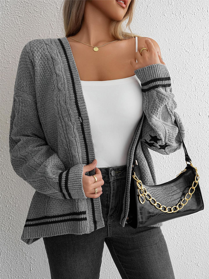 Femme Kabelstrik Overdimensioneret Cardigan Stilla